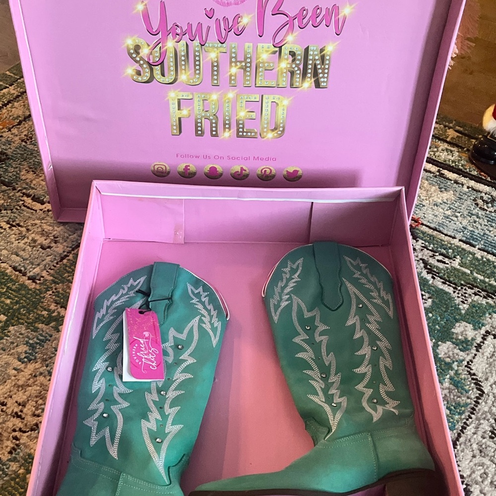 Women's Turquoise Cowboy Boots